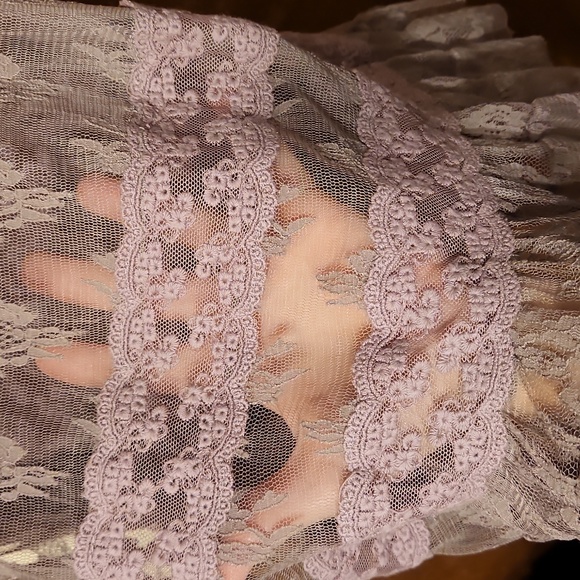 Eyeshadow clothing dusty Lavender button back top XL - Picture 10 of 11